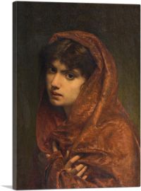 Portrait of a Girl 1880-1-Panel-26x18x1.5 Thick