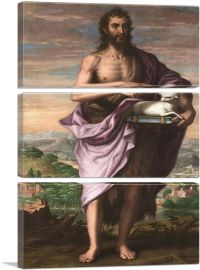 Saint John Baptist 1605-3-Panels-60x40x1.5 Thick