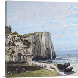 The Cliffs At Etretat After The Storm 1870-1-Panel-18x18x1.5 Thick