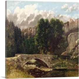 The Pont De Fleurie Switzerland 1873-1-Panel-18x18x1.5 Thick