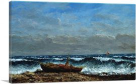 The Stormy Sea Or The Wave-1-Panel-12x8x.75 Thick