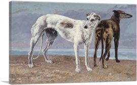 Greyhounds Of The Comte De Choiseul 1866-1-Panel-18x12x1.5 Thick