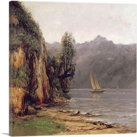 View Of Lake Leman 1873-1-Panel-12x12x1.5 Thick