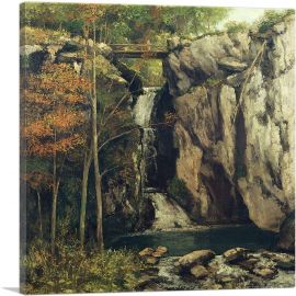 The Chasm At Conches 1864-1-Panel-12x12x1.5 Thick