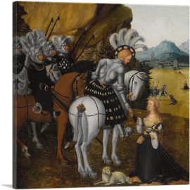 Allegorical Portrait Of a Knight-1-Panel-36x36x1.5 Thick