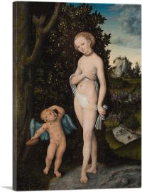 Venus With Cupid Stealing Honey 1530-1-Panel-26x18x1.5 Thick