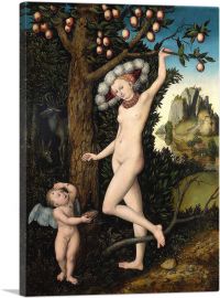 Cupid Complaining To Venus 1530-1-Panel-18x12x1.5 Thick