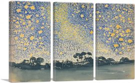 Landscape with Stars 1908-3-Panels-90x60x1.5 Thick