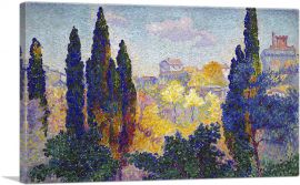 Cypresses at Cagnes 1908-1-Panel-26x18x1.5 Thick