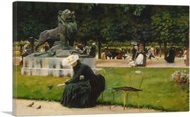 In The Luxemboug Gardens 1889-1-Panel-40x26x1.5 Thick
