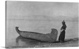 On The Shore Of The Lake Kutenai 1910-1-Panel-40x26x1.5 Thick