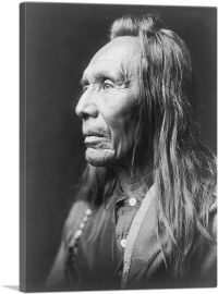 Three Eagles a Nez Perce Indian Head And Shoulders Portrait 1910-1-Panel-18x12x1.5 Thick