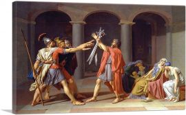 The Oath Of The Horatii 1786-1-Panel-12x8x.75 Thick