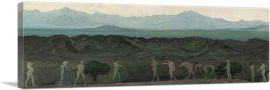Line Of Mountains-1-Panel-36x12x1.5 Thick