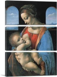 Madonna Litta 1490-3-Panels-90x60x1.5 Thick