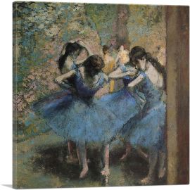 Dancers In Blue 1895-1-Panel-12x12x1.5 Thick