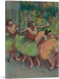 Dancers in Green and Yellow 1903-1-Panel-18x12x1.5 Thick