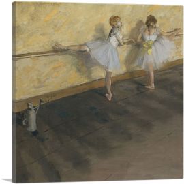 Dancers Practicing at the Barre 1877-1-Panel-12x12x1.5 Thick