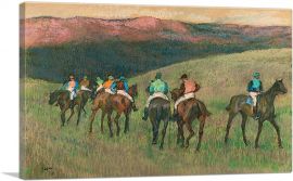 Racehorses in a Landscape 1894-1-Panel-26x18x1.5 Thick