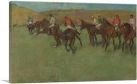 At the Races Before the Start 1885-1-Panel-26x18x1.5 Thick