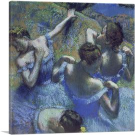 Blue Dancers 1899-1-Panel-18x18x1.5 Thick