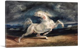 Horse Frightened by Lightning 1829-1-Panel-12x8x.75 Thick