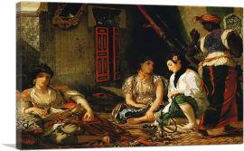 The Women of Algiers in Their Apartment 1834-1-Panel-26x18x1.5 Thick