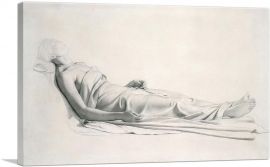 Drapery Study For Figure Of Dying Mary Magdalen 1815-1-Panel-26x18x1.5 Thick