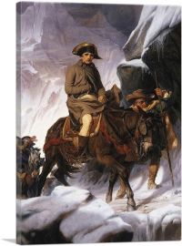 Napoleon Bonaparte Crossing The Alps In 1800-1-Panel-26x18x1.5 Thick