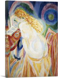 Female Nude Reading 1915-1-Panel-40x26x1.5 Thick