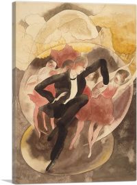 Dancer with Chorus 1918-1-Panel-18x12x1.5 Thick
