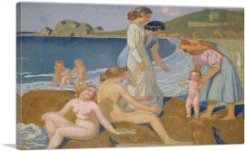 Female Bathers At Perros Guirec 1912-1-Panel-60x40x1.5 Thick