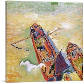 Two Barges 1906-1-Panel-18x18x1.5 Thick