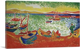 Boats At The Port Of Collioure-1-Panel-12x8x.75 Thick