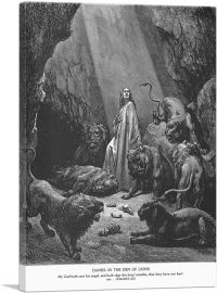 Daniel In The Den Of Lions-1-Panel-40x26x1.5 Thick