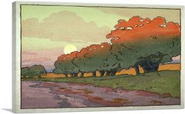 Willows and the Moon 1908-1-Panel-12x8x.75 Thick