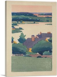 A Bend in the River 1895-1-Panel-12x8x.75 Thick
