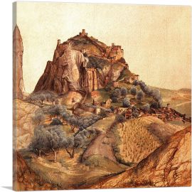 Castle and Town of Arco 1495-1-Panel-18x18x1.5 Thick