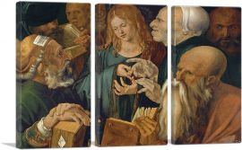 Christ among the Doctors 1506-3-Panels-60x40x1.5 Thick