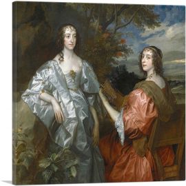 Katherine Countess Of Chesterfield Lucy Of Huntingdon 1636-1-Panel-18x18x1.5 Thick