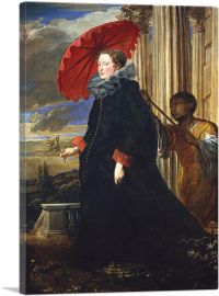 Marchesa Elena Grimaldi Wife Of Marchese Nicola Cattaneo 1623-1-Panel-40x26x1.5 Thick