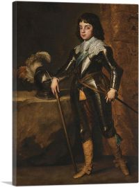 Portrait Of Charles II-1-Panel-18x12x1.5 Thick