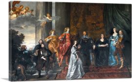 4th Earl Of Pembroke With His Family-1-Panel-12x8x.75 Thick