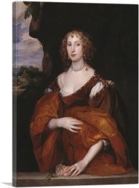 Portrait Of Mary Hill Lady Killigrew 1638-1-Panel-26x18x1.5 Thick