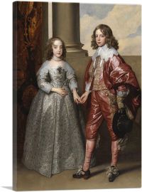 William II Prince Of Orange And His Bride Mary Stuart 1641-1-Panel-12x8x.75 Thick