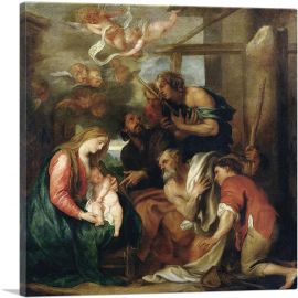 Adoration Of The Shepherds-1-Panel-26x26x.75 Thick