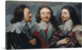 Charles I In Three Positions 1635-1-Panel-60x40x1.5 Thick