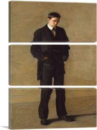 The Thinker Portrait of Louis Kenton 1900-3-Panels-60x40x1.5 Thick