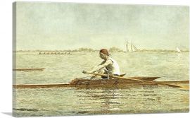 John Biglin In a Single Scull 1873-1-Panel-18x12x1.5 Thick