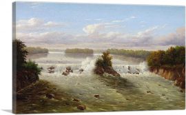 The Falls Of St. Anthony 1848-1-Panel-26x18x1.5 Thick